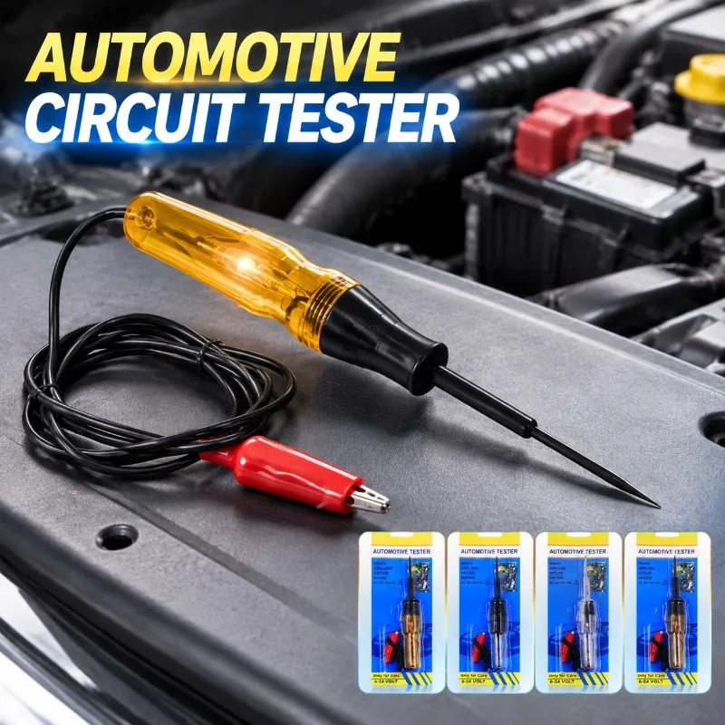 Automotive Repair Special LED Test Lamp Circuit Fault Detector 6V 12V 24V Wiring Inspection Probe Electrical Troubleshooting