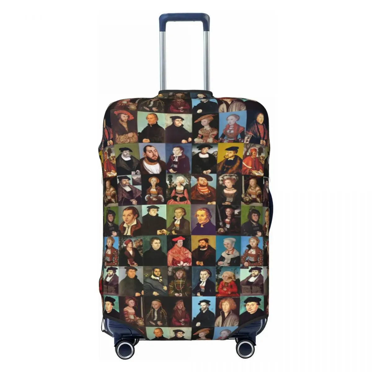 

Lucas Cranach The Elder Faces Print Luggage Protective Dust Covers Elastic Waterproof 18-32inch Suitcase Cover