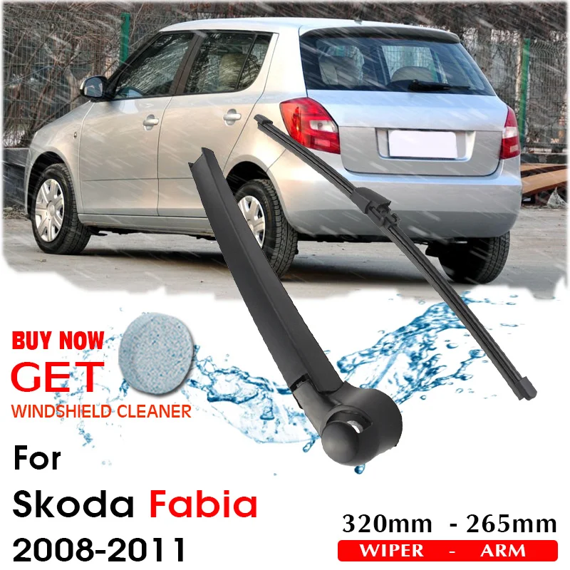 Car Wiper Blade Rear Back Window Windscreen Windshield Wipers Auto Accessories For Skoda Fabia Hatchback 320mm 2008-2011