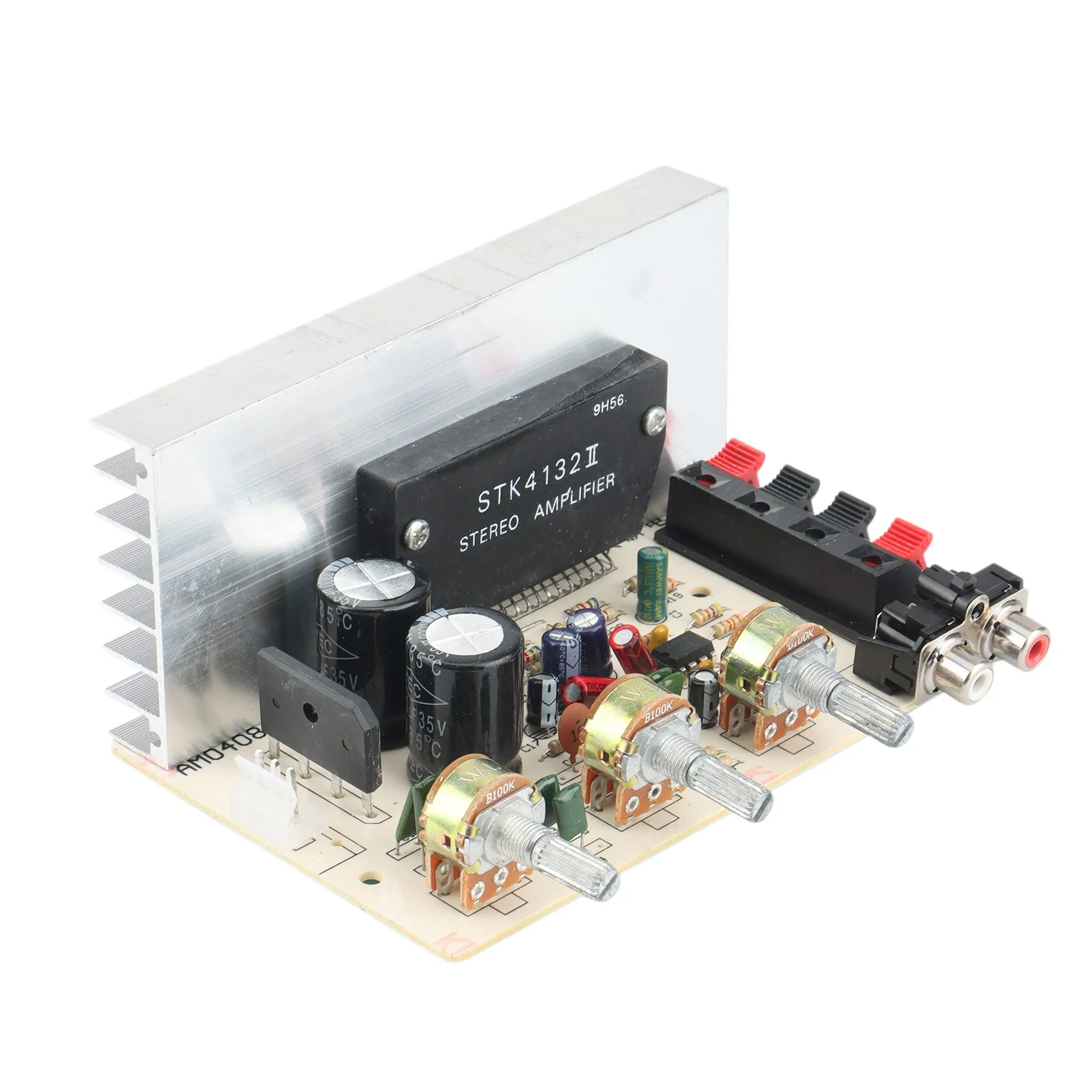 บอร์ดเครื่องขยายเสียงสเตอริโอดิจิตอล2.0ช่องสัญญาณ AM0408ซีรีส์ DC 12V Stk แบบฟิล์มหนา