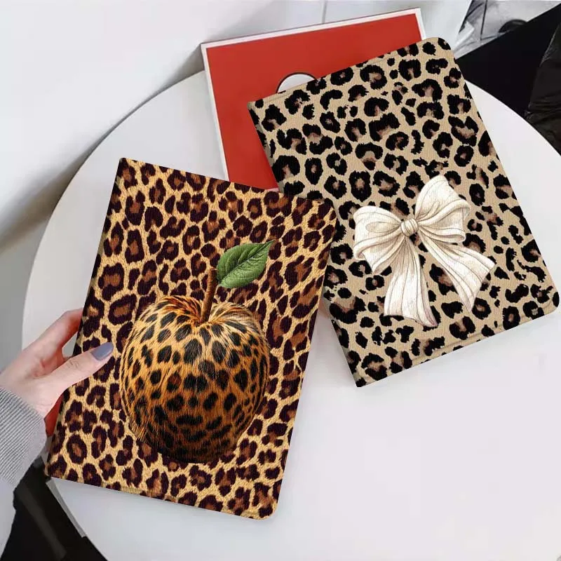 

Art Retro Leopard Print For Xiaomi Mi Pad Mini 4 5 6 7 SE Pro Plus Redmi Pad 2 SE 2025 8.8 11 Foldable Tablet Case Gift