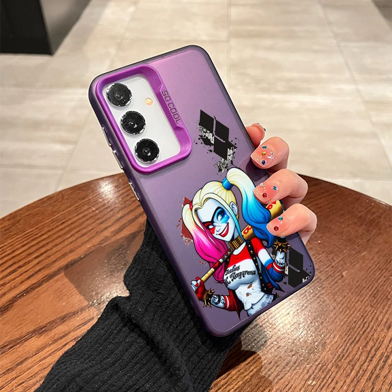 Marvel Joker Cartoon Evil For Samsung A71 A52 A53 A51 A34 A33 A32 A21S A23 A15 A12 A13 A05 5G Colorful Silver Funda Phone Case