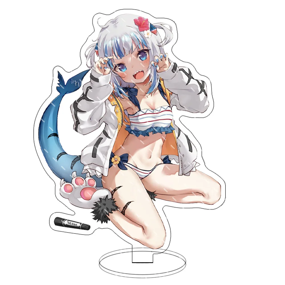 15CM Anime Hololive Vtuber Hosimati Suisei Cosplay Acrylic Action Figure Shirakami Fubuki Stand Fans Collection Gift For Friend