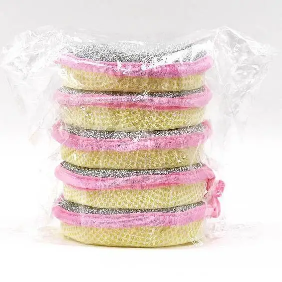 

Набор из 10 двусторонних губок для мытья посуды, щеток для чистки кастрюль и сковородок, многоразовые кухонные принадлежности для уборки дома