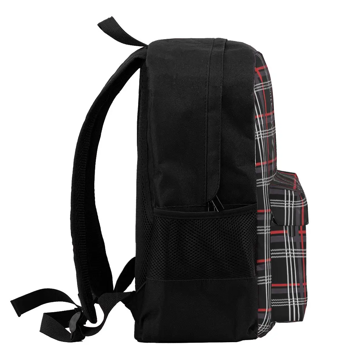 GTi Tartan Backpacks Boys Girls Bookbag Students School Bags Cartoon Kids Rucksack Travel Rucksack Shoulder Bag Large Capacity