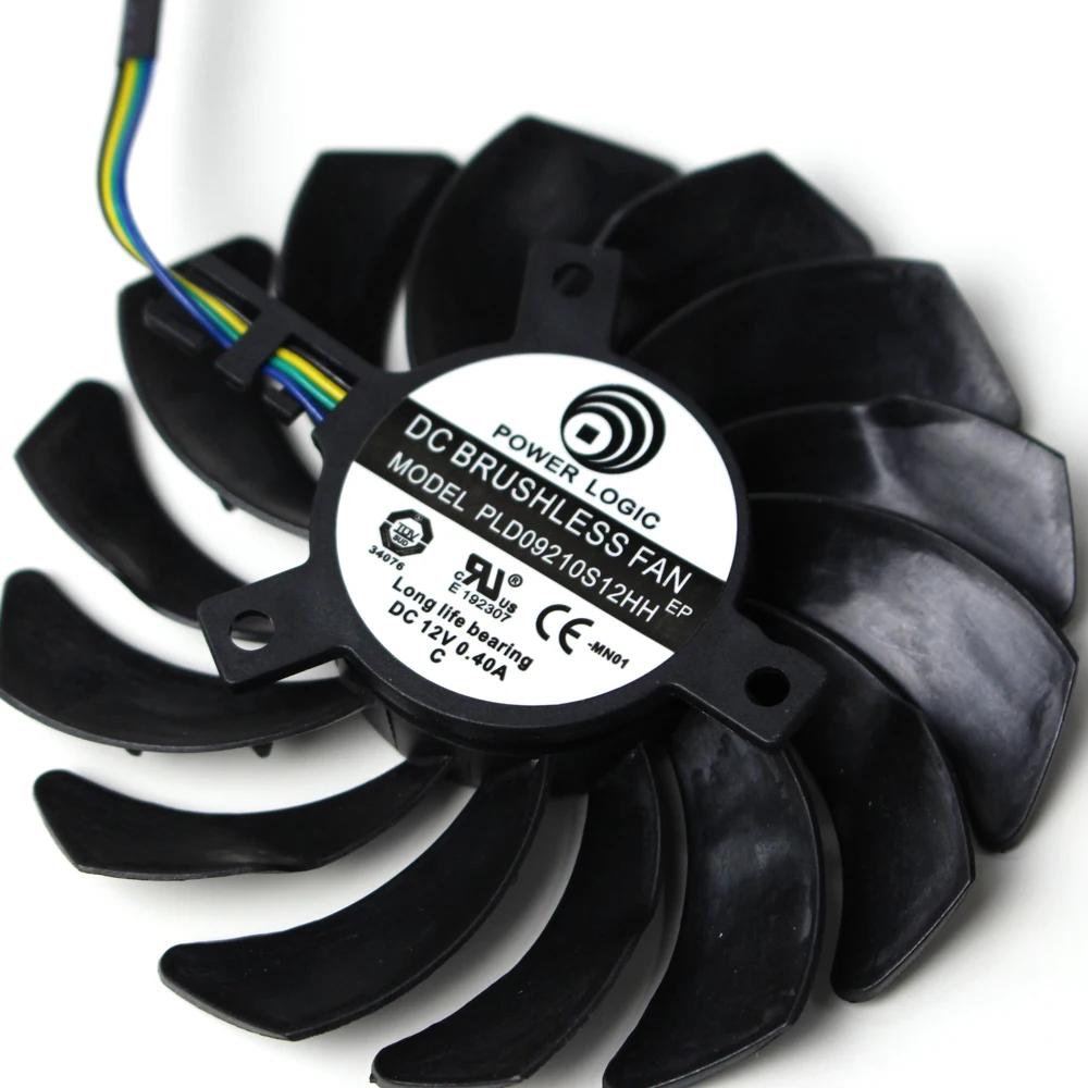 Ventola di raffreddamento della scheda grafica PLD09210S12HH a 4 pin per ventola di raffreddamento della scheda grafica Gigabyte GTX 1060 1070 1080