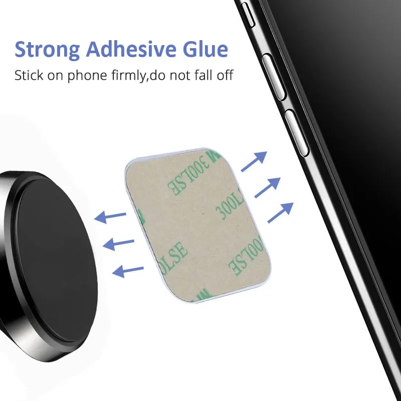 Magnetische Metall Platte Für Auto Telefon Halter Universal Eisen Blatt Disk Aufkleber Halterung Handy Magnet Ständer Für IPhone