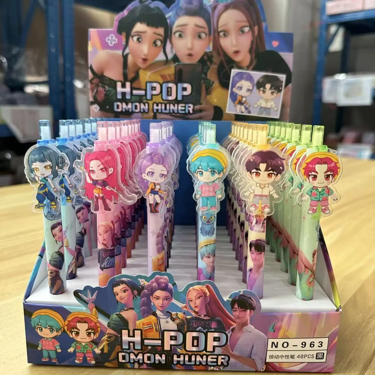 

24pcs KPop Devil Hunter Student Pen Exam Drawing Set Anime Cartoon Character Stationery, School Supplies Gifts