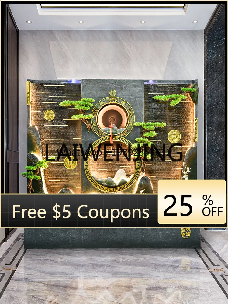 

7ZSP Water Curtain Wall Fountain Water Decoration Circulating Water Rockery Landing Hotel Opening Gift