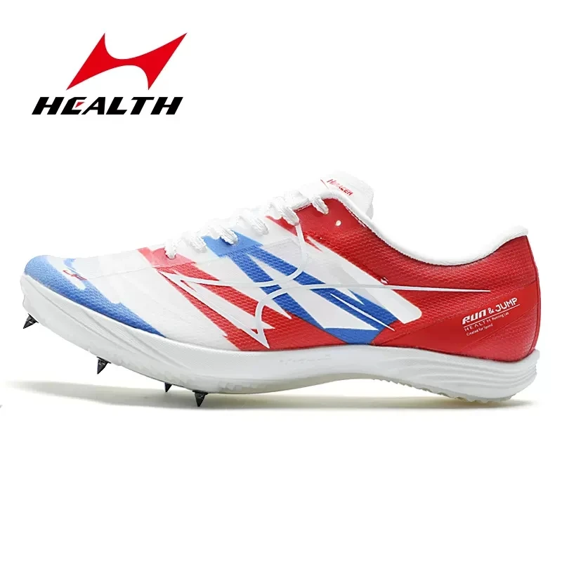 Health Spike Thick Soled Sprint Shoes Professional Track Field Event Long-distance Running Long Jump Competition Sneakers 818S