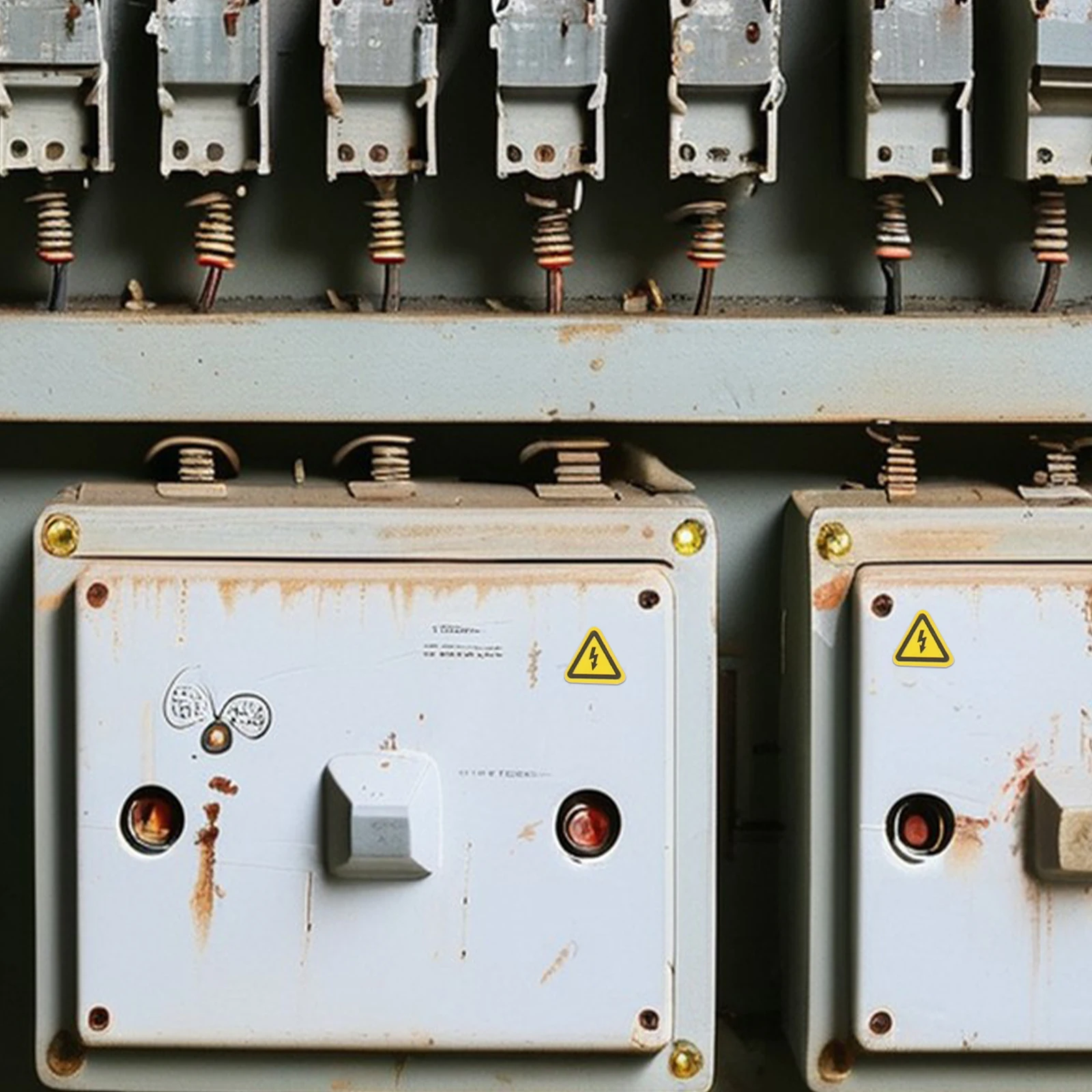 3 arkusze naklejek ostrzegawczych przed elektrycznym stymulacją, żółte trójkąty, oznaczenia ostrzegawcze o wysokiej napięciu, naklejki bezpieczeństwa przed niebezpieczeństwem elektrycznym