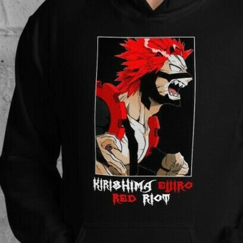 Unisex Eijiro Kirishima Hero Hoodie, Boku no Hero,Bakugo,gifts