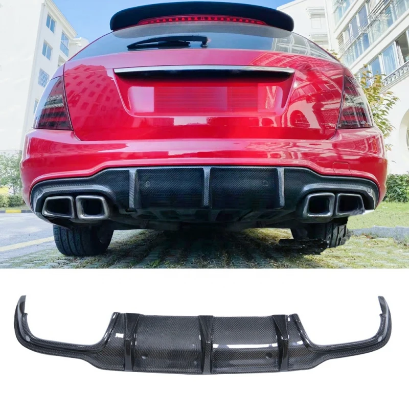 

Carbon Fiber Rear Diffuser for W204 Travel Version Model 2011-2014 Rear Car Bumpers Diffuser Rear Lip