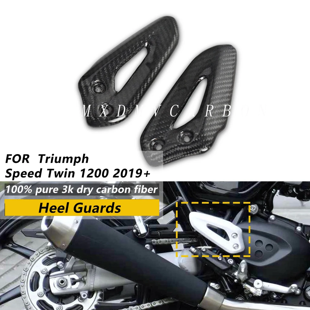 

For Triumph SpeedTwin Speed Twin 1200 1200RS 2025 2024 2023-2019 Motorcycle Parts 3K Carbon Fiber Heel Guards Fairing Kits