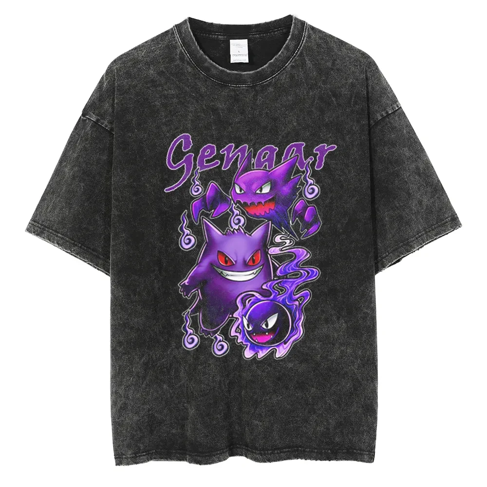 Camiseta de Anime Pokémon Geng - Vintage Fashion In Japan avaliação e preço