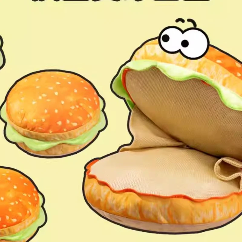 

Hamburger seat cushion abstract boys birthday gift girls practical girlfriends New Year's creative weird boyfriend