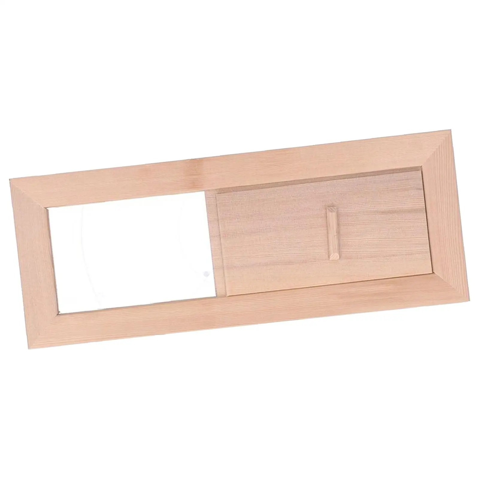 Sauna Air Vent Grille Wooden Rectangle Air Vent Adjustable Sauna Air Vent Ventilation Panel for Sauna Room Steam Room Accs