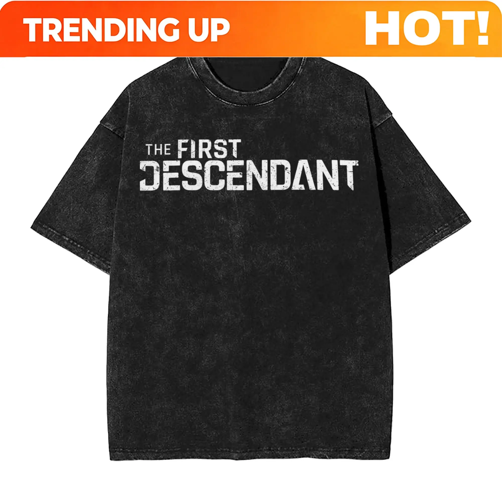 Customization The First Descendant Washed T Shirt Streetwear Hip Hop Novelty T-Shirt Action Game Tees Men Women 100% Cotton Hara