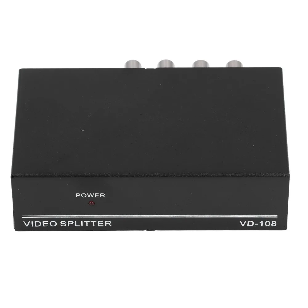 1080p 60Hz 8 Port 1 in 8 Out BNC Video Splitter Plug and Play for US Plug Video Signal Distributor AV Video Splitter DVR System
