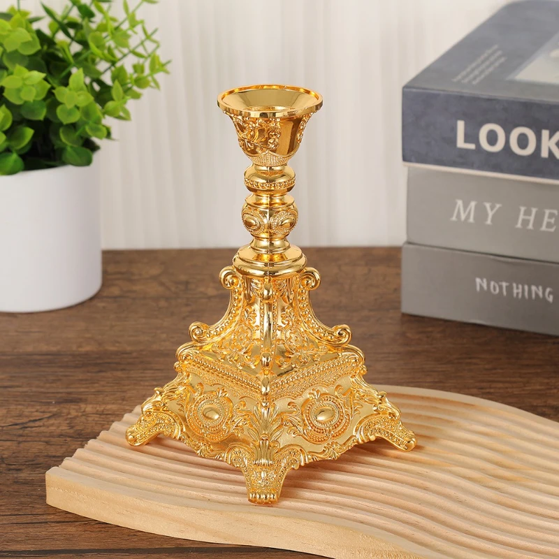 European Style Single Head Candle Holder Candlestick Dinner Candle Holder Decoration