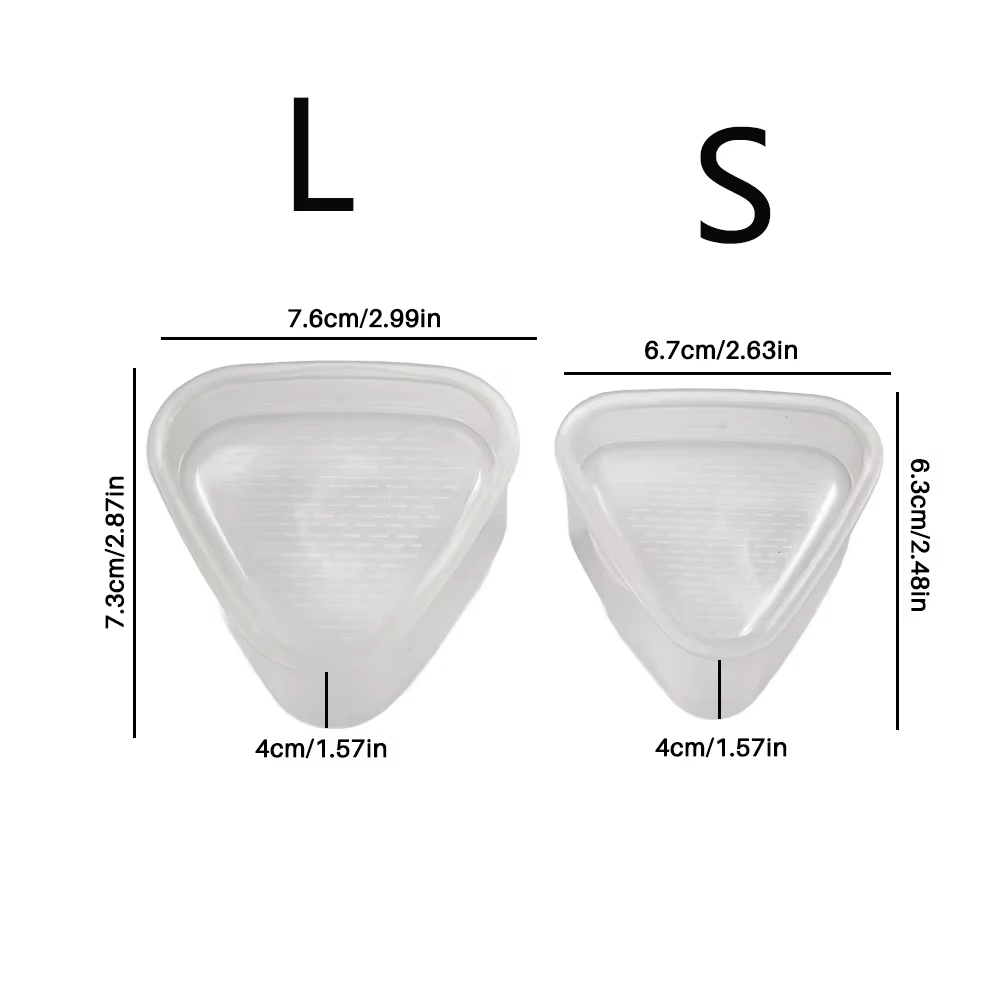 2pcs M/L Sushi Onigiri Mould Transparent Triangle Mould Food Press Machine Bento Rice Vegetable Roll Mould Kitchen Tools 6