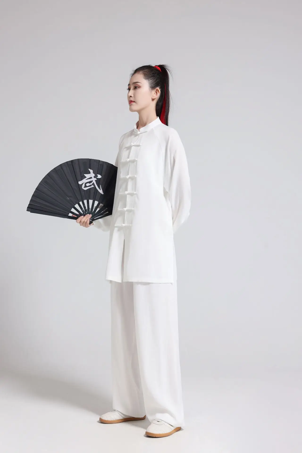 Tai-Chi-Anzug aus Baumwolle und Leinen für Damen und Herren, Kampfsport-Kung-Fu-Anzug für Bagua Zhang & Baduanjin-Aufführungen, Frühling/Sommer – Detail 14