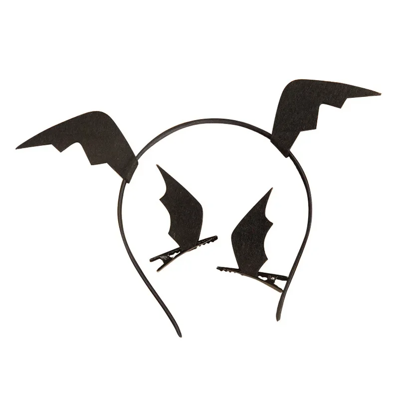 

12 шт., женский головной убор с летучей мышью, повязка на голову, шпилька, вампир, дьявол, ролевая игра, декоративные вечерние аксессуары ужасов для детей и взрослых, Хэллоуин