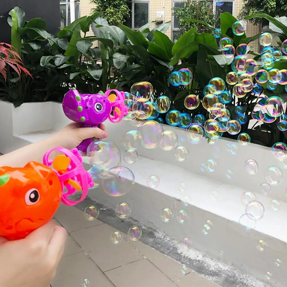 Easy to Grip  Durable Dinosaur Fan Bubble Toy Adorable Bubble Blower with Water Disk   Children's Day Gift