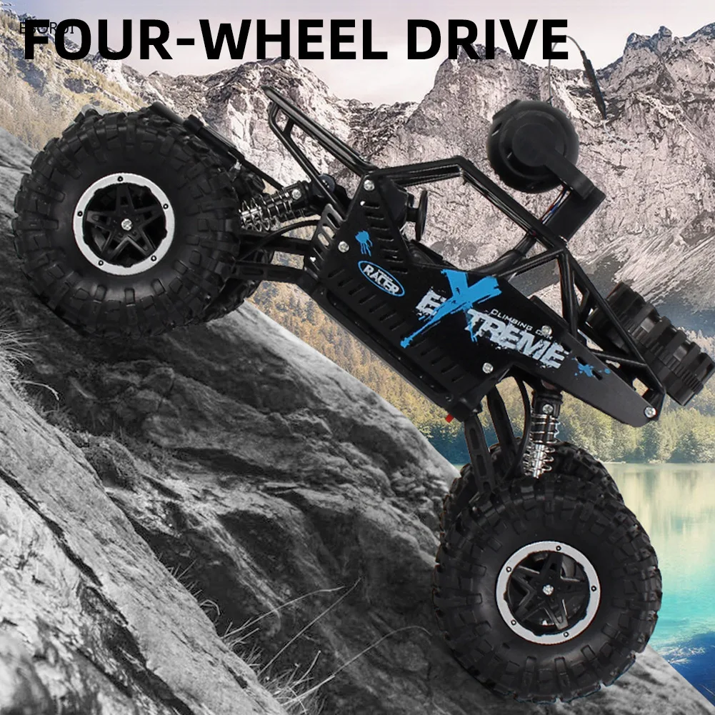 EBORUI 009S Aolly Metal RC Climbing Car with 2.4Ghz WiFi FPV 1080P HD Camera Living Video Record Off-road Monster Truck Toys