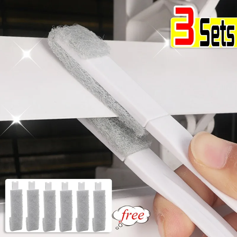 Vent Blinds Cleaning Cloth Brush Window Conditioner Duster Car Vent Outlet Cleaning Brush Electric Fan Shading Curtain Cleaner