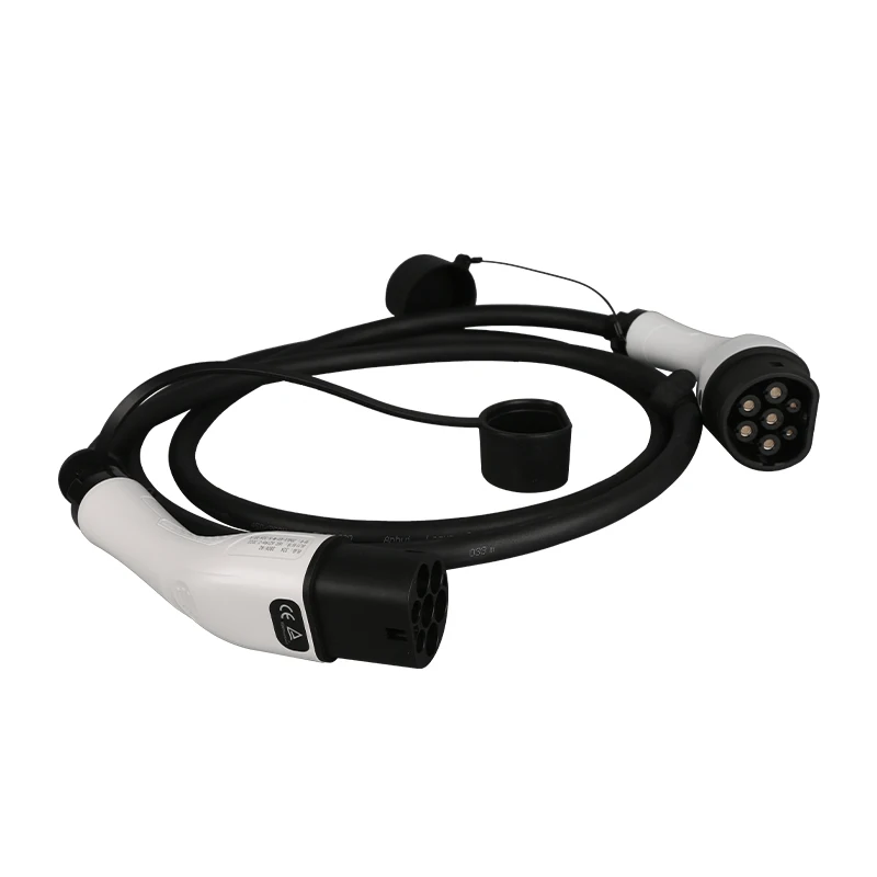 Customizable 32A Dual Head EV Charger Connector 5M Electric Vehicle Charging Plug Cable