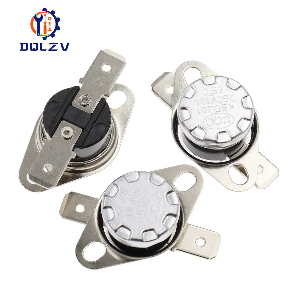 Bimetal thermostat KSD301 0C~350C Temperature Switch Thermal Control 75C 85C 95C 105C 125C 135C 145C 180C 250C 300C 350C Degree