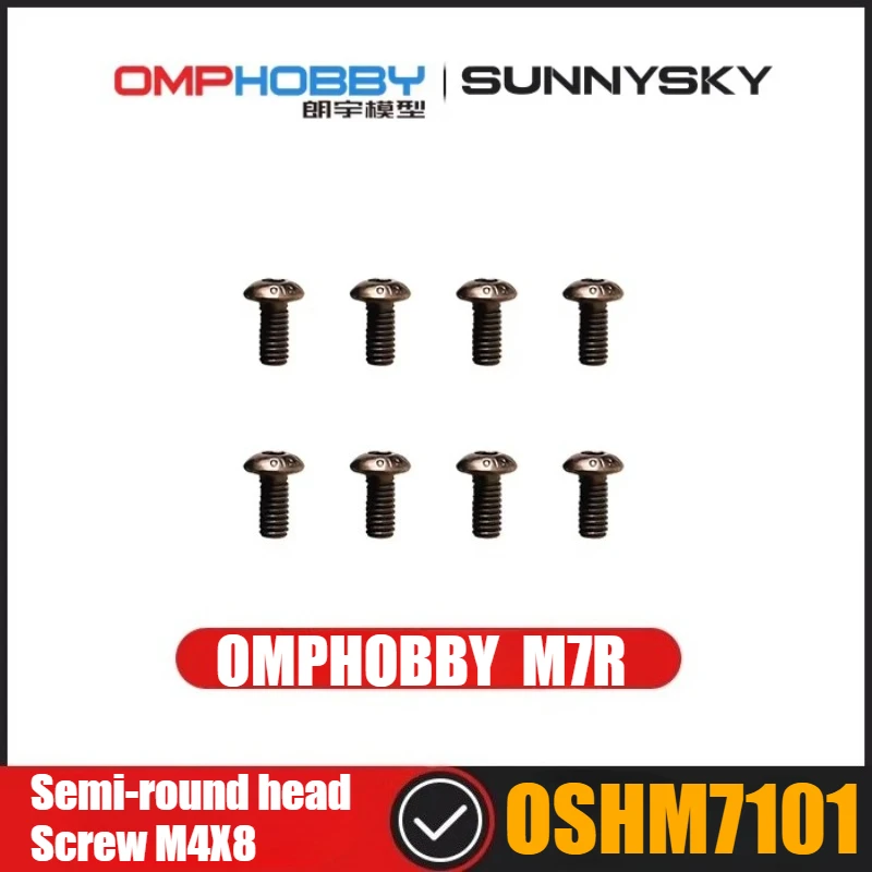 

OMPHOBBY M7R RC Helicopter Spare Parts Semi-round Head Screw M4X8 OSHM7101