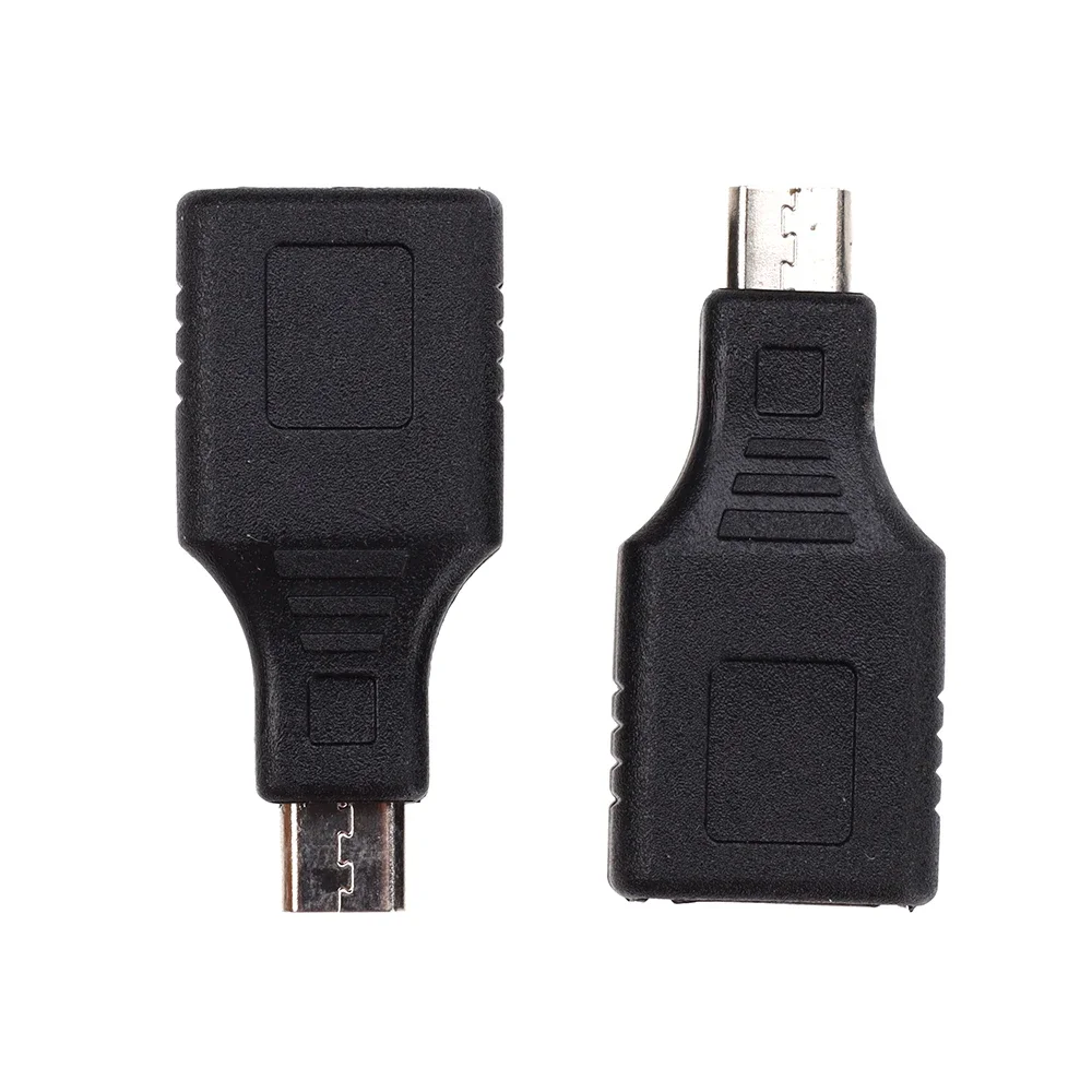100 pz Mini USB Maschio a Usb Femmina Connettore Trasferimento Sincronizzazione Dati OTG Convertitore Adattatore per Auto AUX MP3 MP4 Tablet Telefoni U-Disk