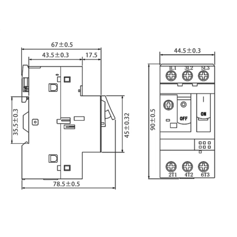 1PCS GV2-ME Series MPCB Motor Protection Circuit Breaker GV2 Motor Protector Circuit Breaker /Motor Protection Switch