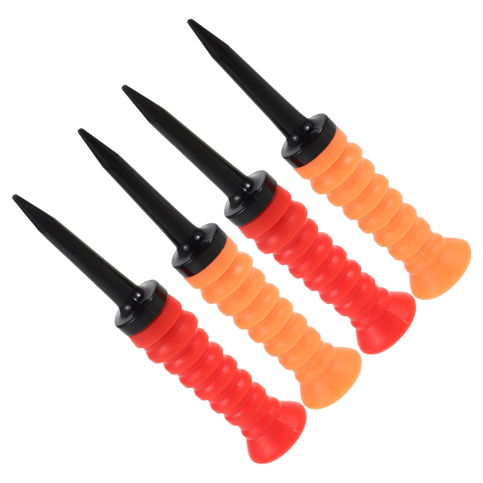 

4Pcs Golf Tees Flexible Plastic High Visibility Vibration Reduction Practice Mat Tee Holder Driving Range Accessories