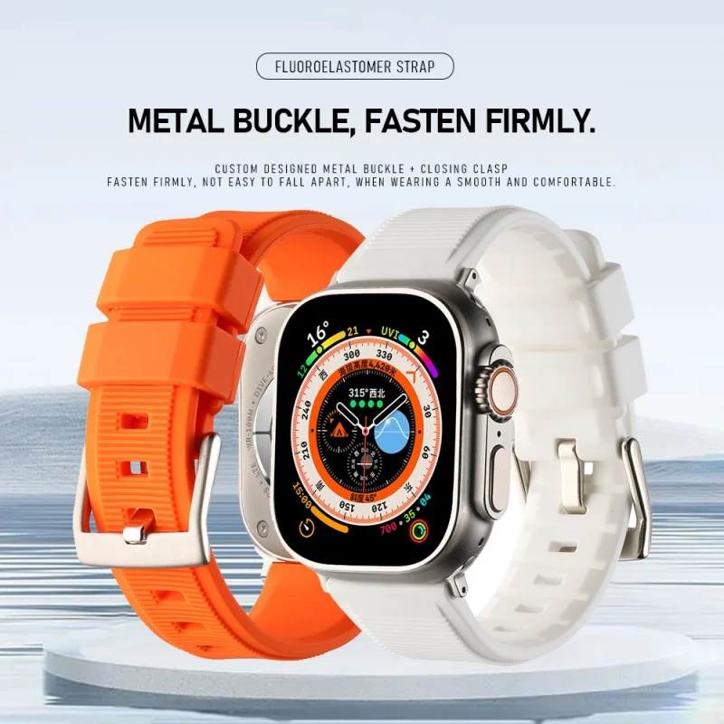 Silicone Bracelet For Apple Watch Band 44mm 40mm 45mm 41mm 46mm 42mm Sport Strap IWatch Series 10 9 8 7 Ultra 2 1 49mm Wristband