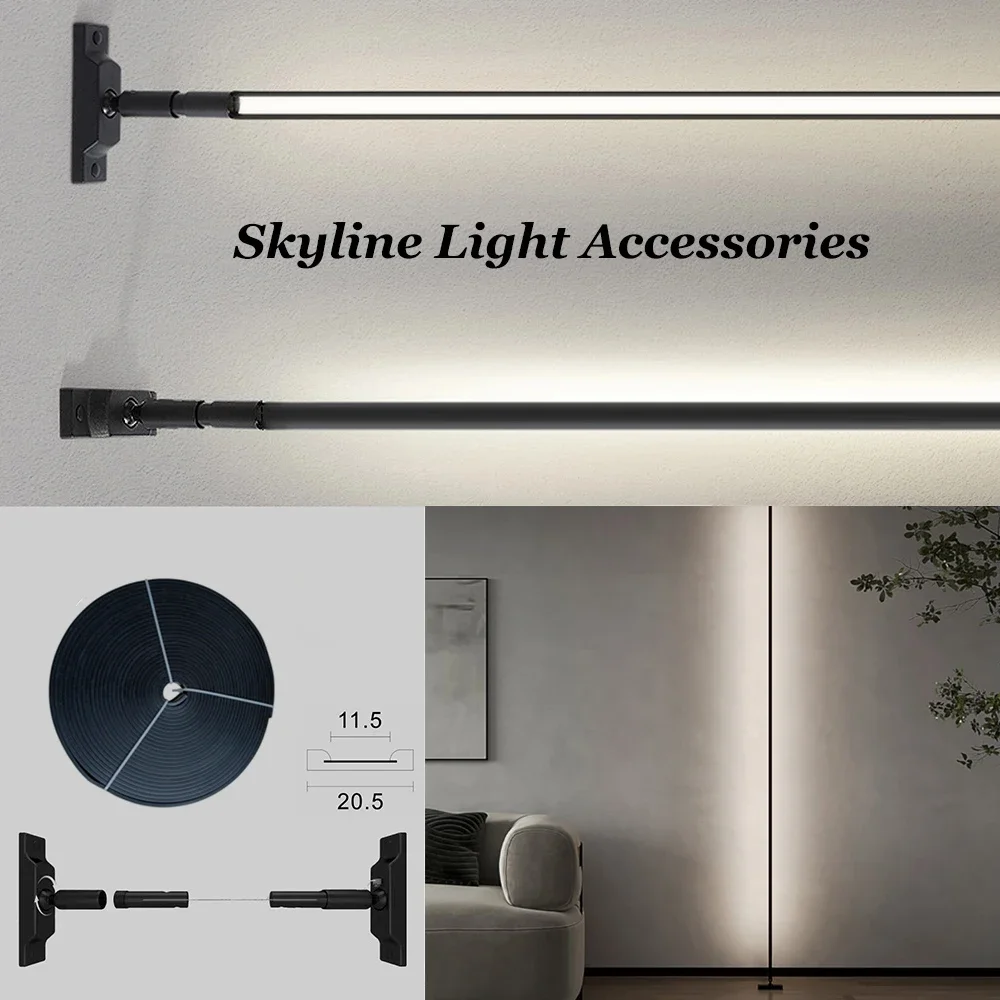 Barre lumineuse Led en acier, profilé en Aluminium, pour intérieur, salon, chambre à coucher, plafond, décoration, bricolage