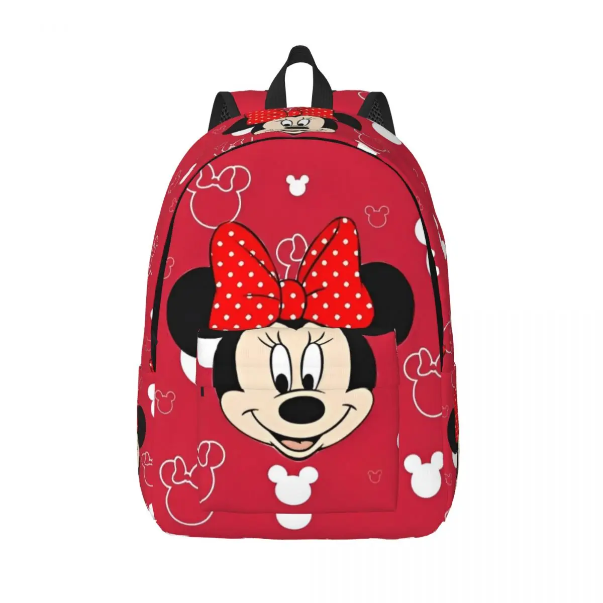 Disney mickey mouse minnie mochila para o jardim de infância escola primária estudante sacos de livro menino menina crianças mochila com bolso