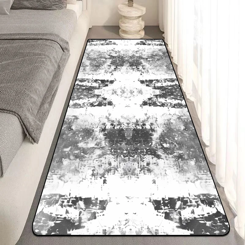 Bedroom Decoration Abstract Carpet Room Bedside Grey Soft Rug Living Room Hallway Foot Mat Home Decor Non-slip Large Rug