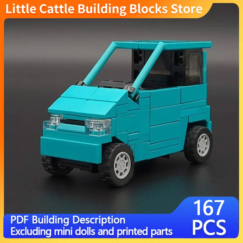 Speed Racing Car Model MOC Building Bricks Small Vintage Car Modular Technology Gifts Holiday Assemble Children Toys Suit