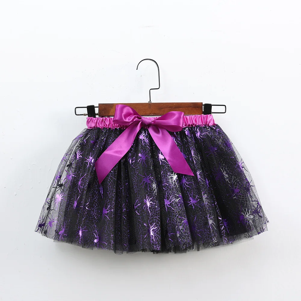 Mädchen Tutu Rock Kinder Ballett Prinzessin Pettis kirt flauschige Tüll Röcke schöne Ballkleid Halloween Kürbis Kinder Kleidung Baby – Detail 20
