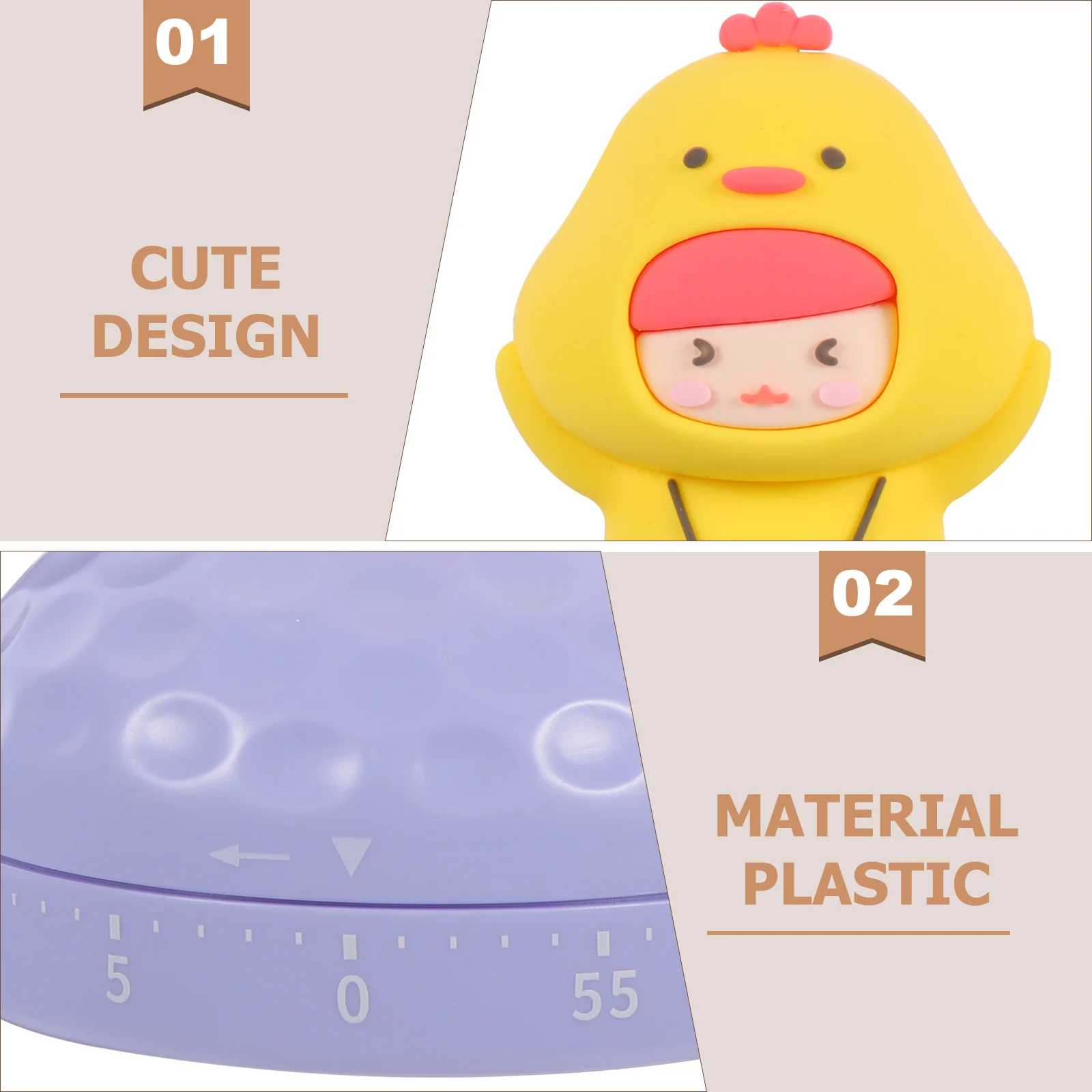 

Kitchen Timer Cute Mechanical Cooking Timer For Baking Eggs Kids Learning Study Desk Management Tool