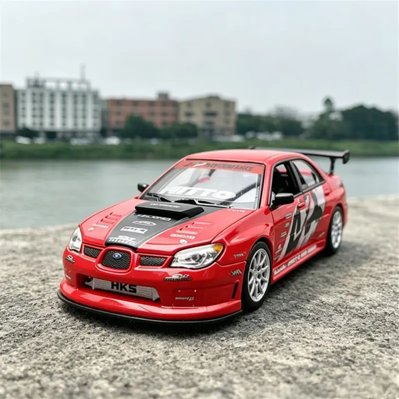 

Модель спортивного автомобиля Welly 1:24 Subaru Impreza APR из литого металла, высокодетализированная, для детей, игрушка-подарок
