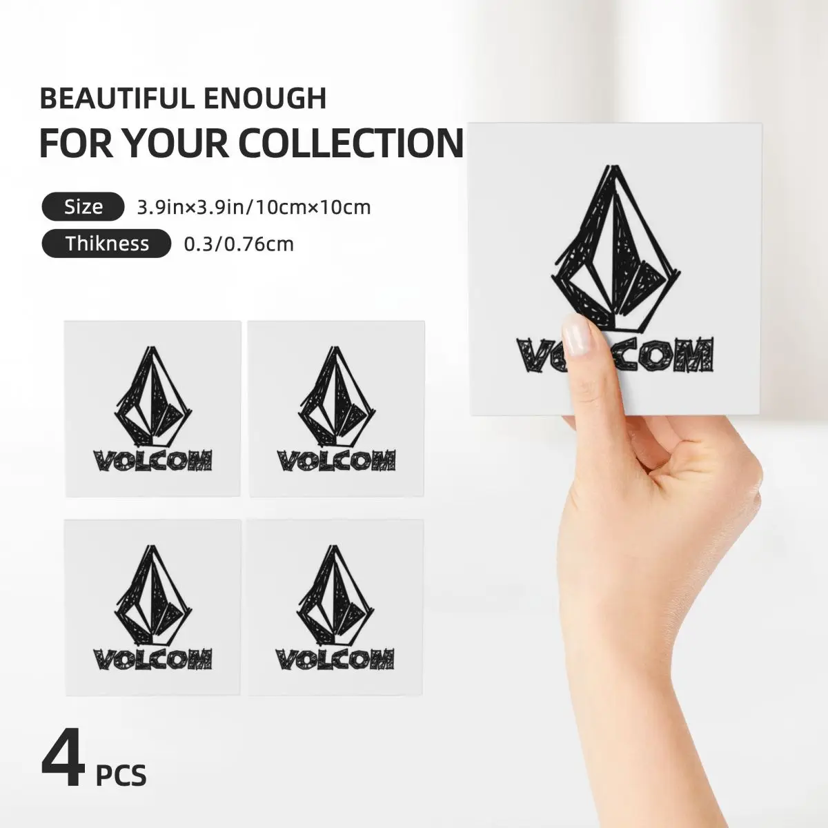 V-Volcom شعار الوقايات السيراميك حصيرة مقاومة للحرارة الجدول الديكور والاكسسوارات أواني للمطبخ طاولة طعام حصيرة
