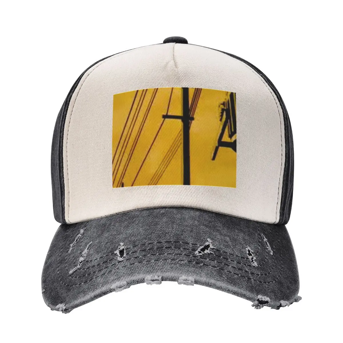 

Serial Experiments Lain Power Lines Aesthetic Sticker Baseball Cap hiking hat Icon Hat men Women's Golf Clothing Men's