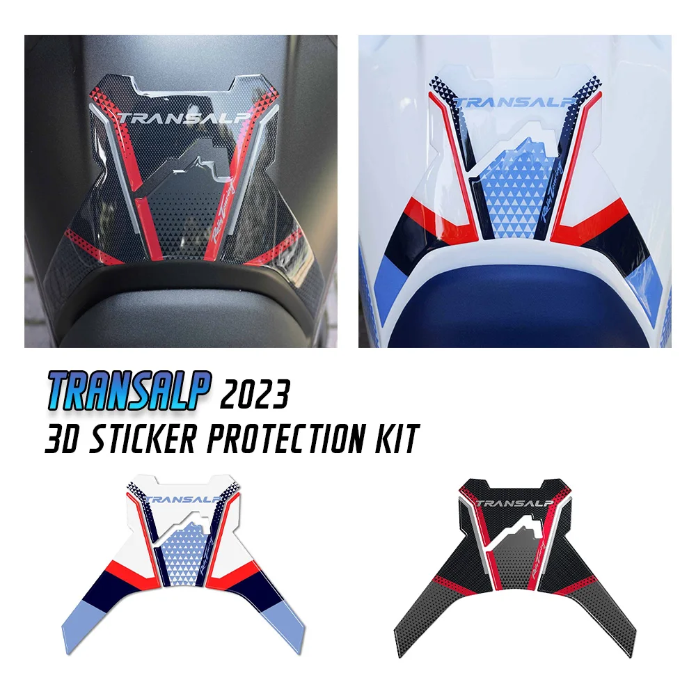 

3D Resin Stickers Motorcycle side Tank Pad Stickers Fuel Tank Decals protective Kit Waterproof for Honda XL750 Transalp 2023