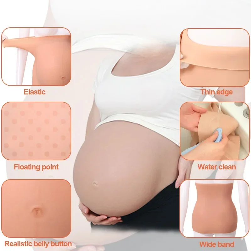 Movie props Silicone Stomach Pregnant Costume Pregnant Belly Model Silicone Artificial Belly  Pregnant Belly For Crossdresser