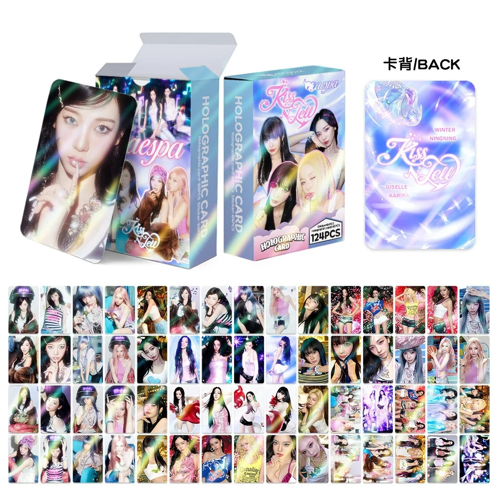 New Latest model 2026 124Pcs  Lomo Cards AESPA HD Photocards Kpop Idol Photo Cards Fans Collection Gift Postcard