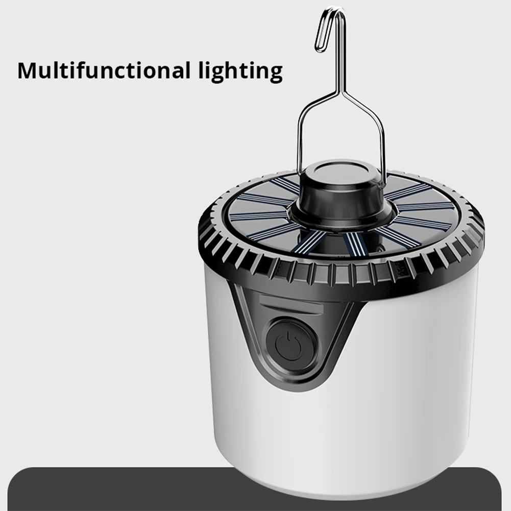 Lampe de camping LED portable étanche avec télécommande, lanternes solaires et rechargeables par USB, 8 modes d'éclairage, IP65, Motorstator